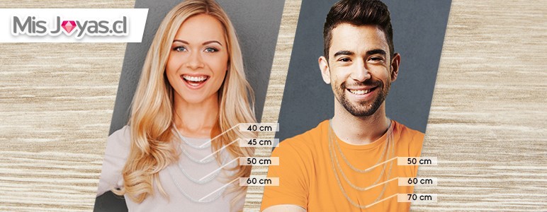 Como elegir la medida de una cadena de plata